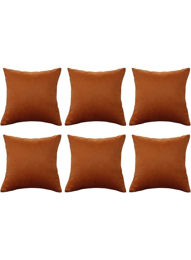 بنهيليغنز وسادة محشوة للزينة من المخمل مكونه 6 قطع برتقالي - Image 1