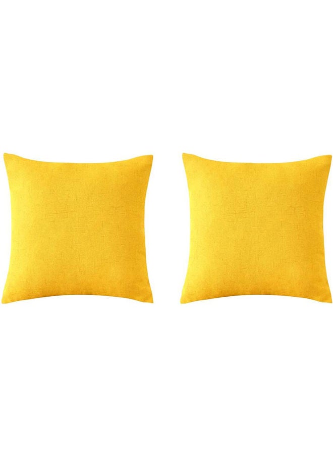 PENHALIGON'S - 2-Piece Decorative Filled Cushion Yellow - Image 1