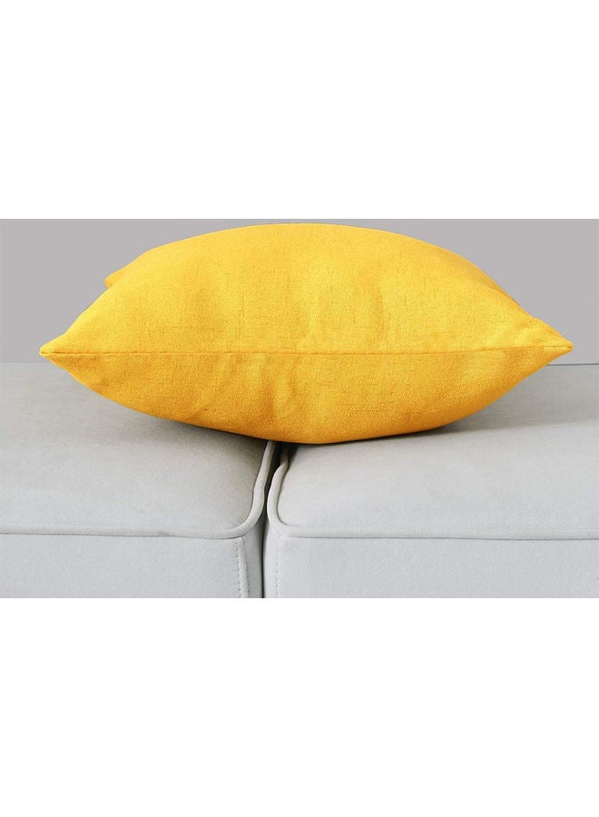 PENHALIGON'S - 2-Piece Decorative Filled Cushion Yellow - Image 1
