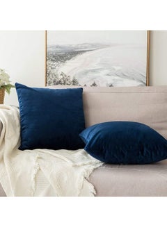 PENHALIGON'S 4-Piece Simple Velvet Decorative Cushion Blue  - Image 3