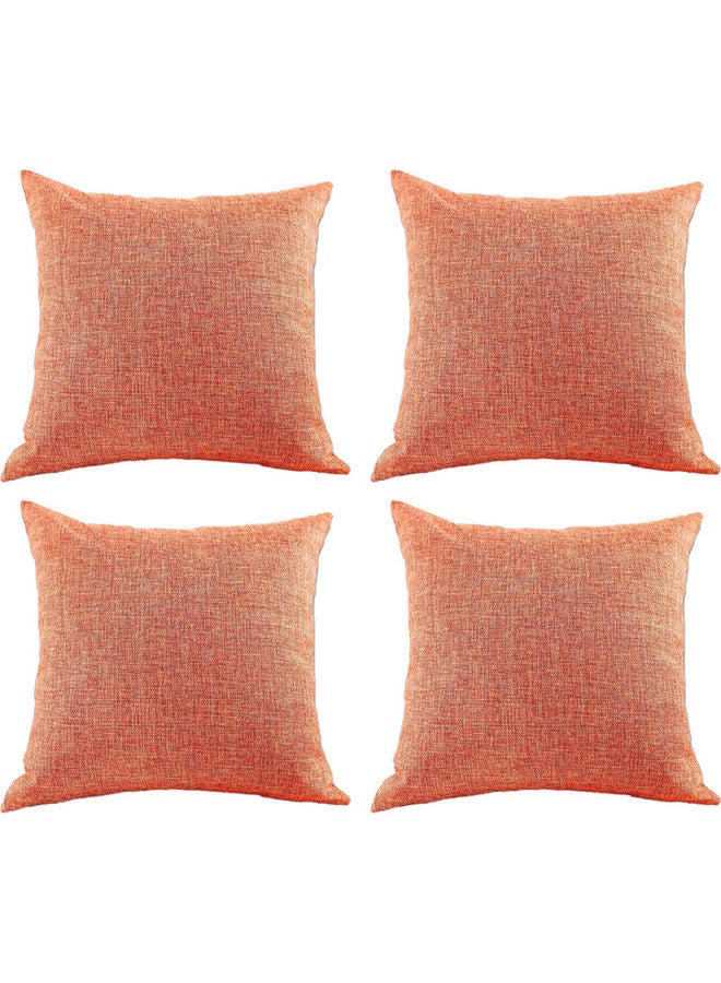 PENHALIGON'S 4-Piece Velvet Decorative Filled Cushion Orange  - Image 1