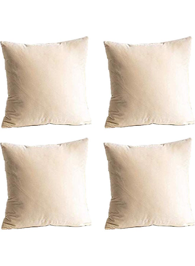 PENHALIGON'S 4-Piece Velvet Decorative Cushion Beige  - Image 1