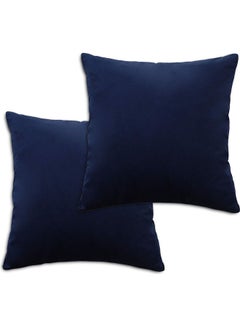 PENHALIGON'S 2-Piece Velvet Decorative Filled Cushion Blue  - Image 1