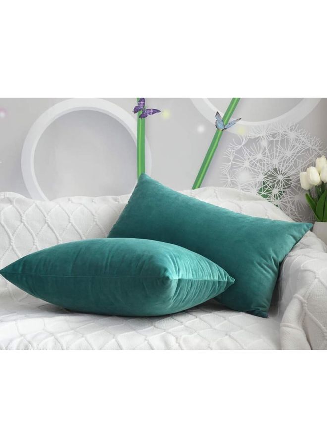PENHALIGON'S Simple Velvet Decorative Pillow Green  - Image 4