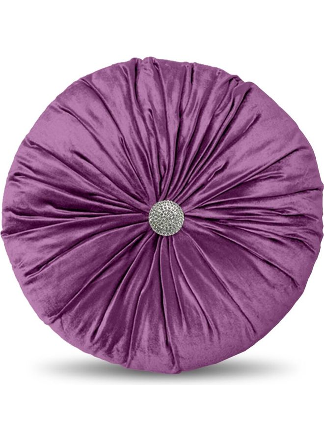 PENHALIGON'S 1-Piece Velvet Decorative Filled Cushion Purple 