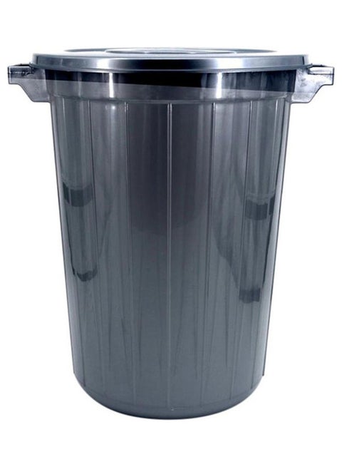 Plastic Trash Can Black 80Liters