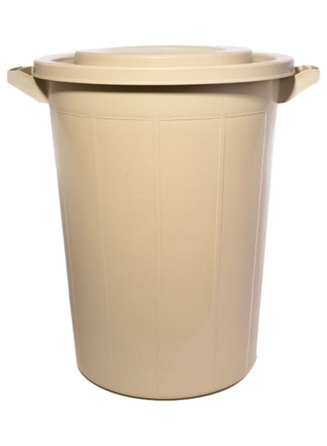 ALMUFARREJ Plastic Trash Can Beige 80Liters