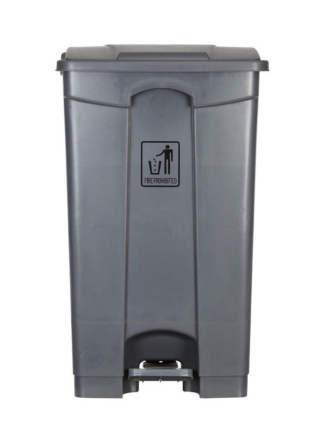 ALMUFARREJ Trash Bin With Pedal Grey 87Liters 