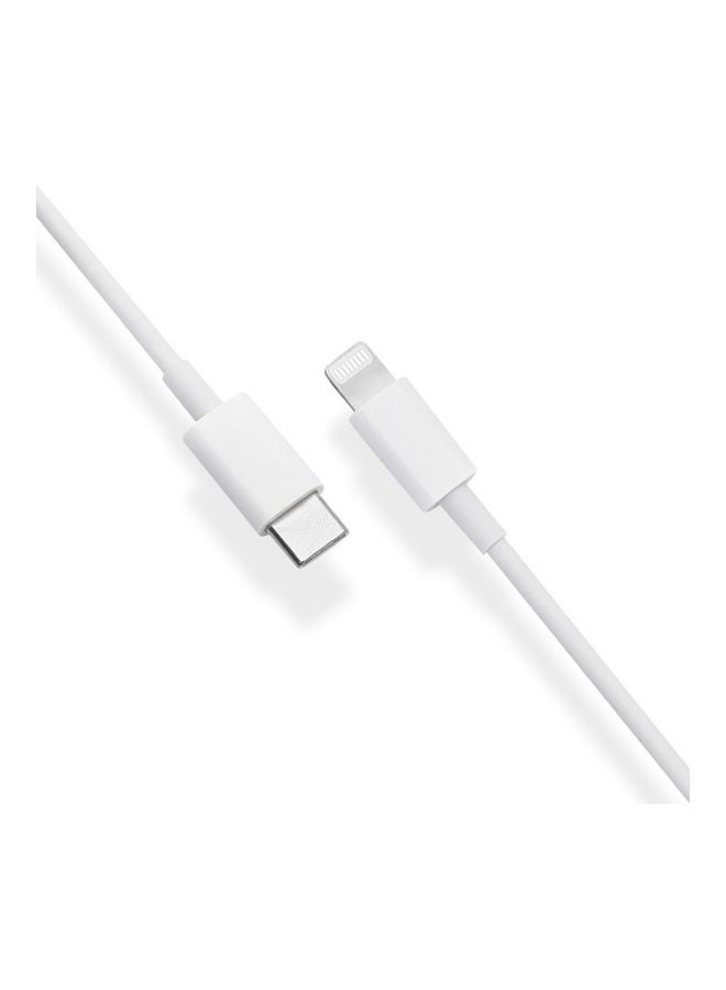 Generic - Type-C To Lightning Fast Charging Data Cable White - Image 1