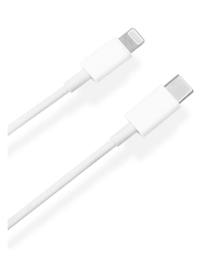 Generic - Type-C To Lightning Fast Charging Data Cable White - Image 1