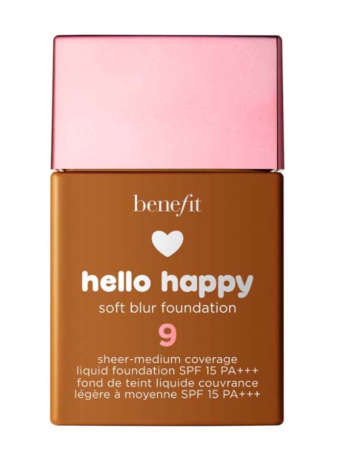 Benefit Cosmetics - Hello Happy Soft Blur Foundation 09Deep Neutral - Image 1