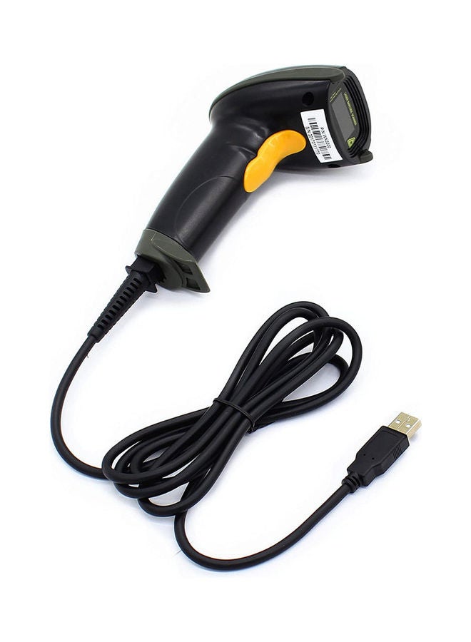 WoneNice USB Laser Wired Handheld Bar Code Scanner Reader black - Image 1