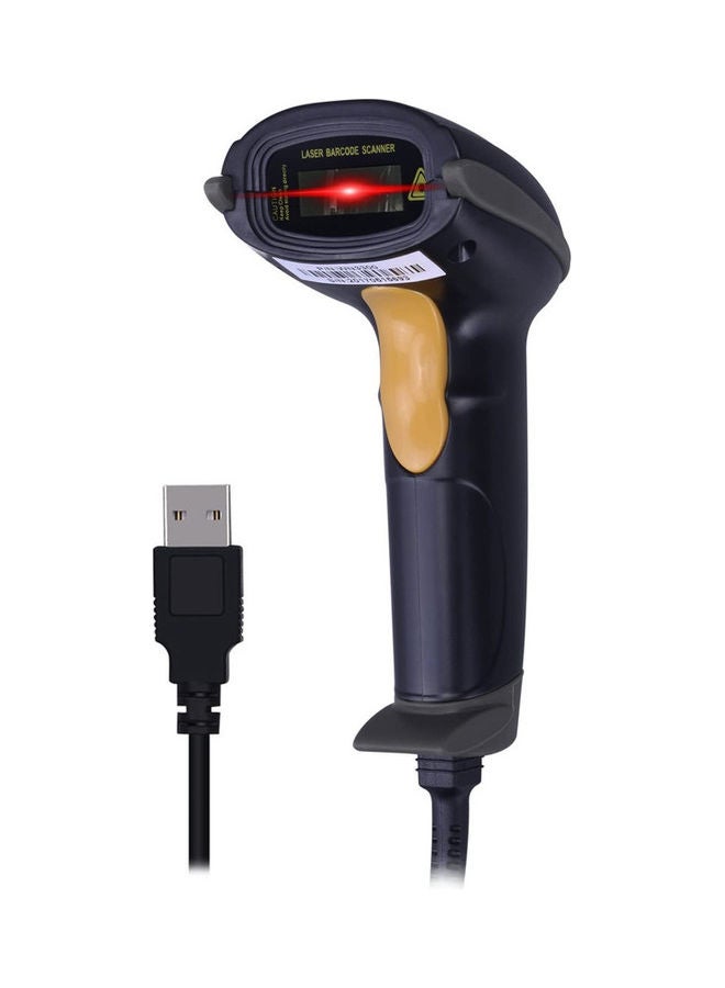WoneNice USB Laser Wired Handheld Bar Code Scanner Reader black - Image 2