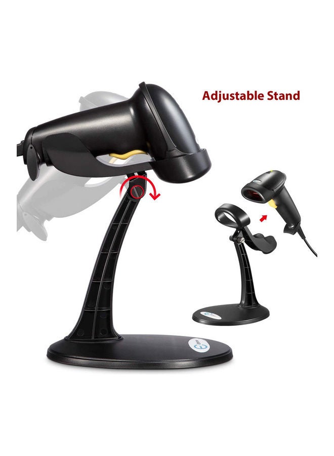Esky Wired Handheld Bar Code Scanner with Adjustable Stand Black - Image 2