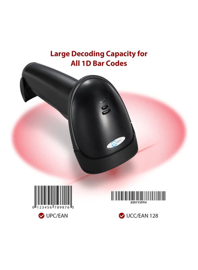 Esky Wired Handheld Bar Code Scanner with Adjustable Stand Black - Image 3