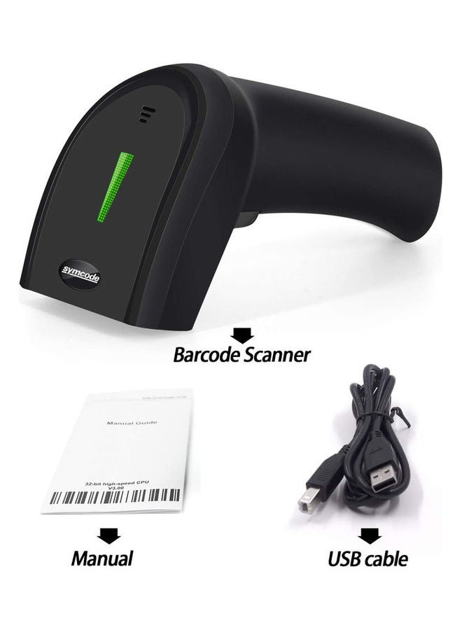 symcode USB Laser Wired Scan Handheld Bar Code Reader Scanner black  - Image 3