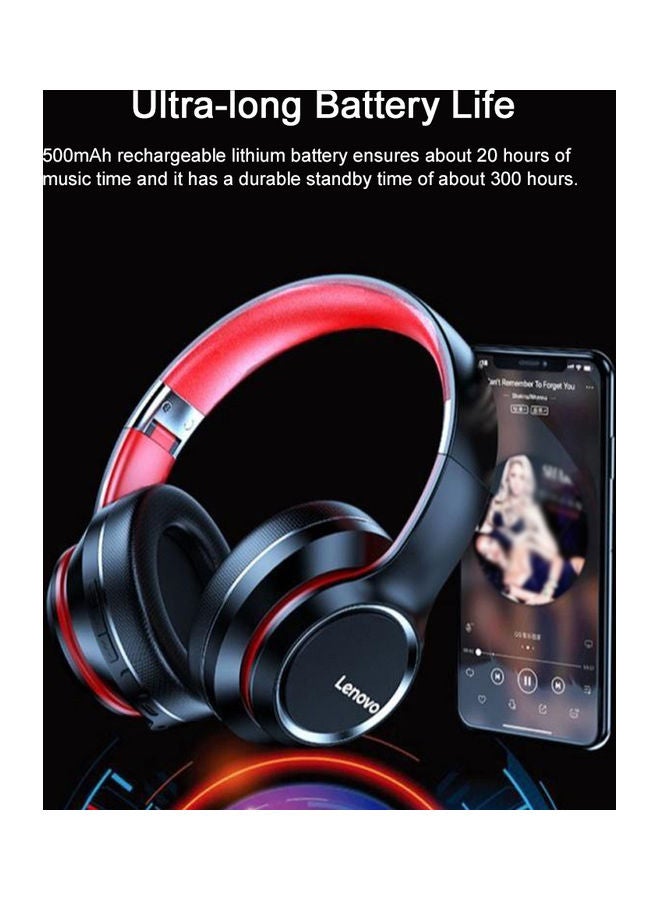 Lenovo Foldable Bluetooth Headset Red/Black - Image 4
