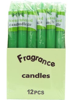 BABAZAM 12-Piece Apple Scented Candle Green 20x12x4cm  - Image 1