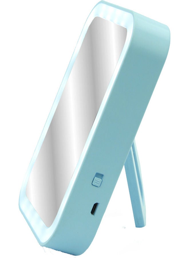 BABAZAM Rechargeable Touch Screen Vanity Mirror with LED Brightness Blue/Silver 14.5x10.5x2cm  - Image 3