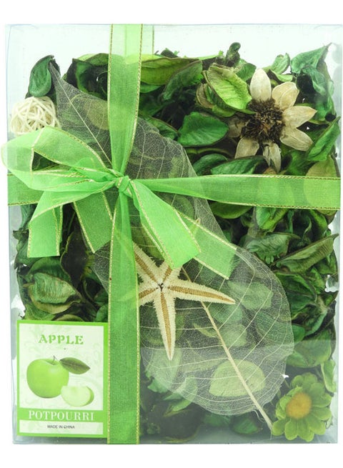 Potpourri Apple Scented Dry Flower Green/Yellow 20x10x5cm