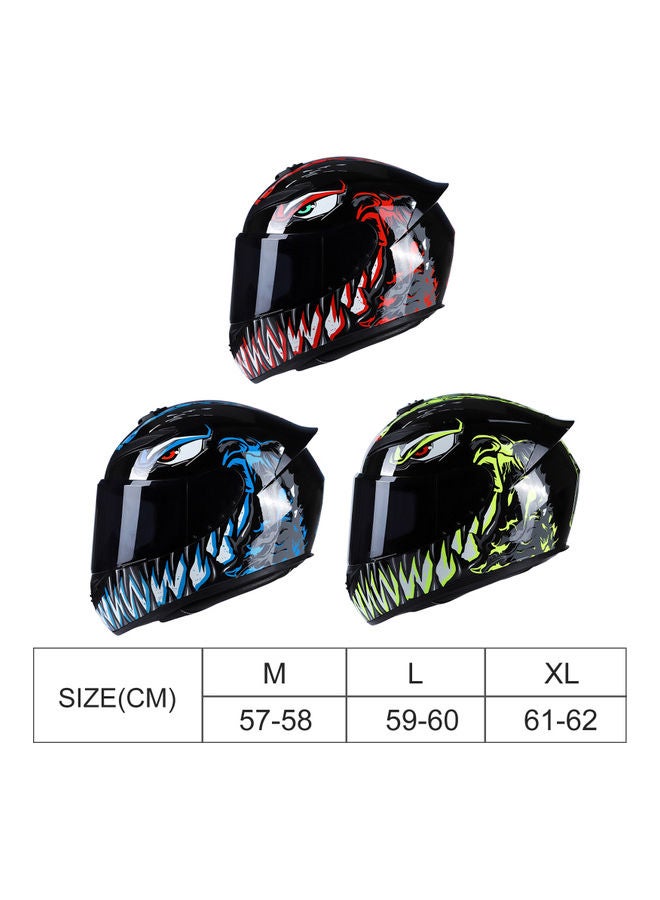 Generic Motorcycle Full Face Rapid Street Helmet M  - Image 3