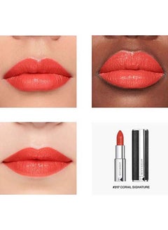GIVENCHY Le Rouge Intense Color Sensuously Mat Lipstick 317 Corail Signature  - Image 4