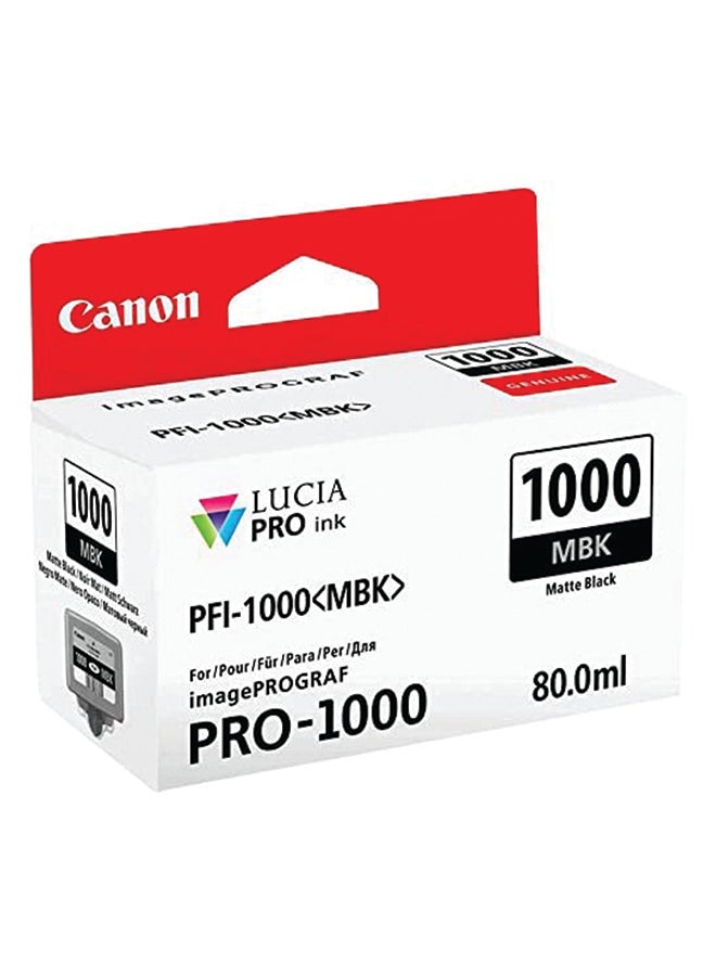 Canon PFI-1000 MBK, Image Ink Cartridge Matt black - Image 1