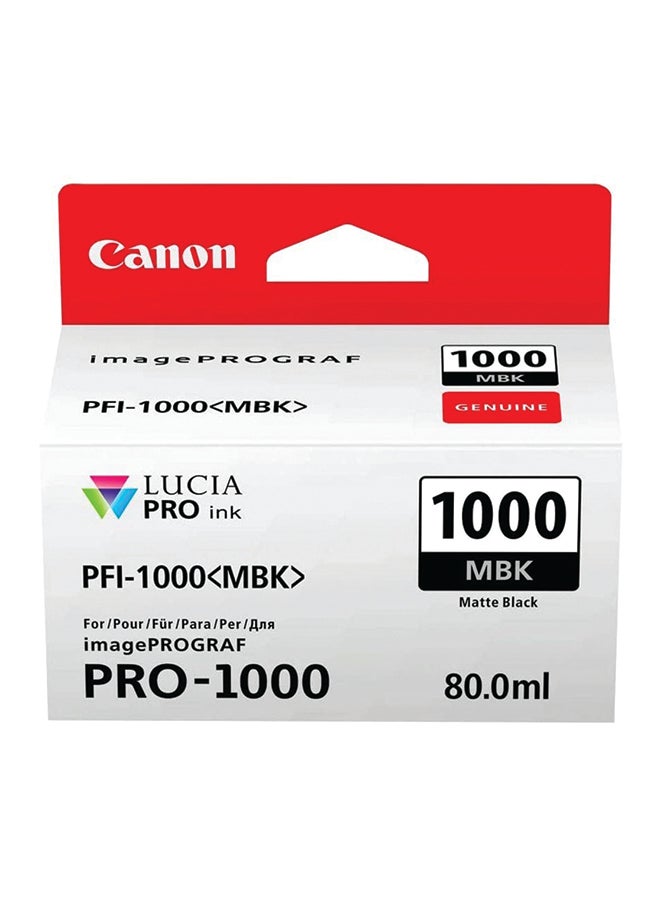 Canon PFI-1000 MBK, Image Ink Cartridge Matt black - Image 2