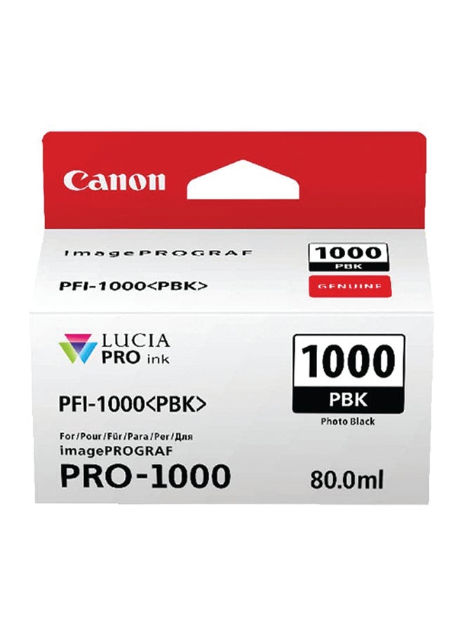 Canon PFI-1000 PBK, Image Ink Cartridge Photo Black - Image 1