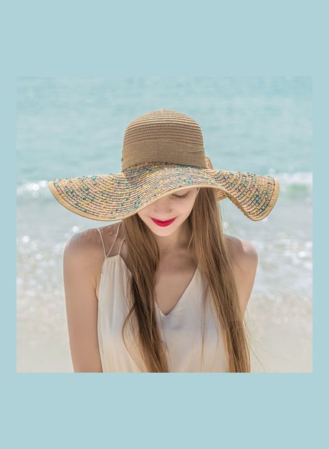 Foldable Floppy Hat Brown