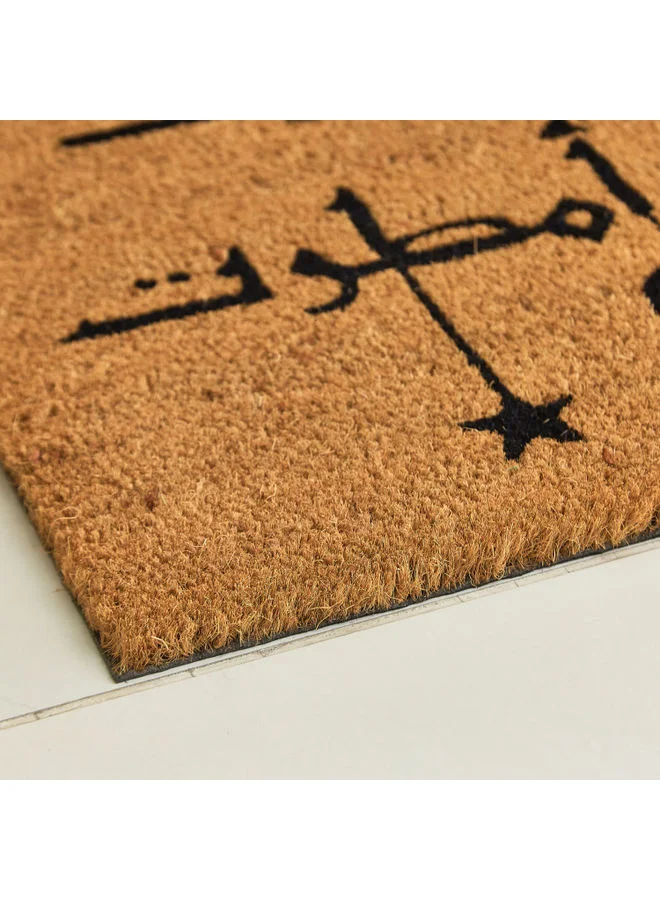 Home Box Rain And Light Printed Doormat Brown 45x75cm