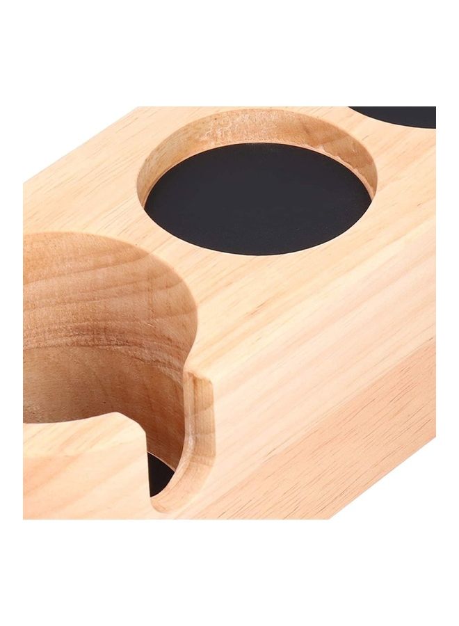 Anti Skid Wood Coffee Tamper Stand Beige  - Image 3
