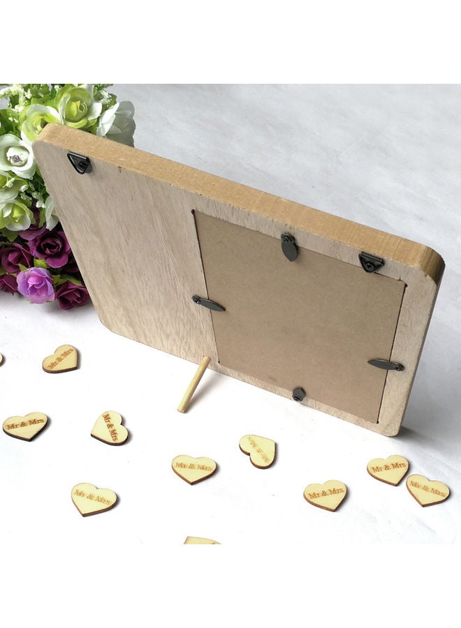 Solid Distressed Wooden Picture Frame Brown  - Image 4