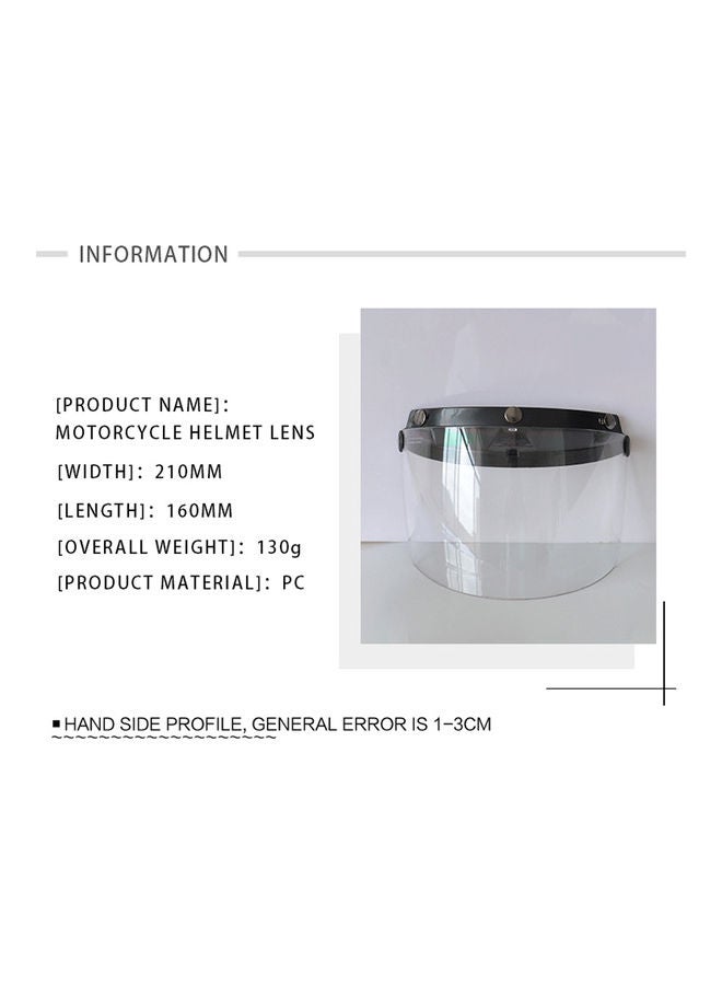 Generic Anti-Scratch Motorcycle Wind Shield Helmet Lens - Image 3