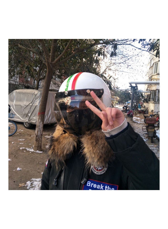 Generic 3-Snap Bubble Wind Shield for Motorcycle Helmet - Image 2
