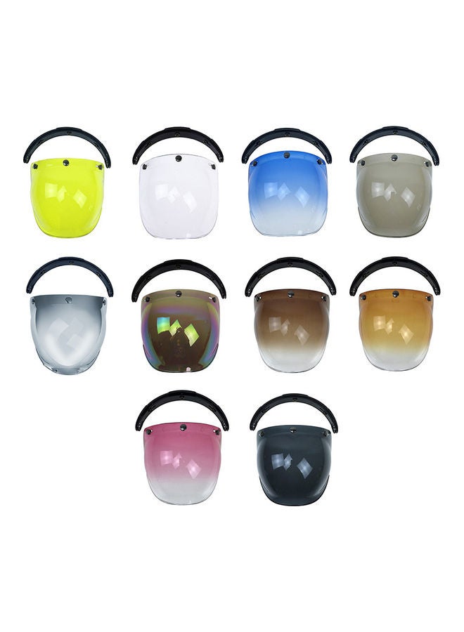 Generic 3-Snap Bubble Wind Shield for Motorcycle Helmet - Image 3
