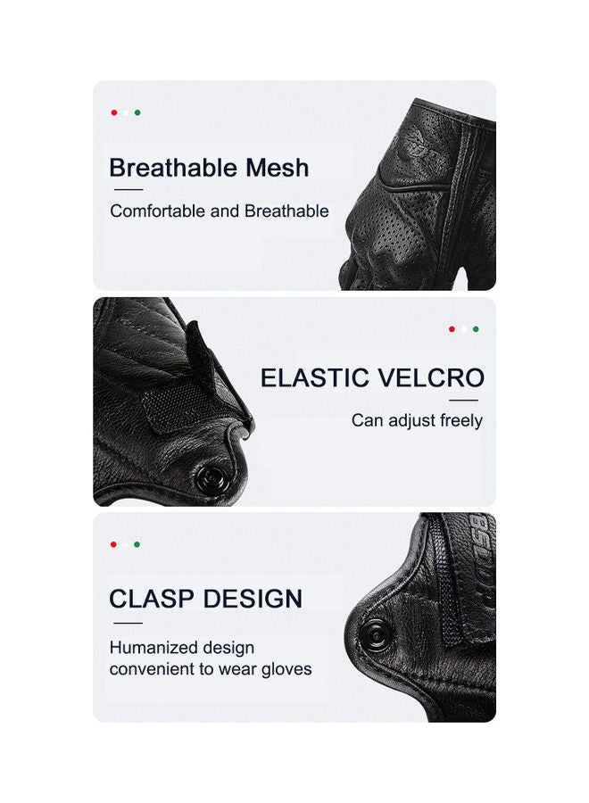 BSDDP - Protective Leather Full Finger Gloves - Image 1