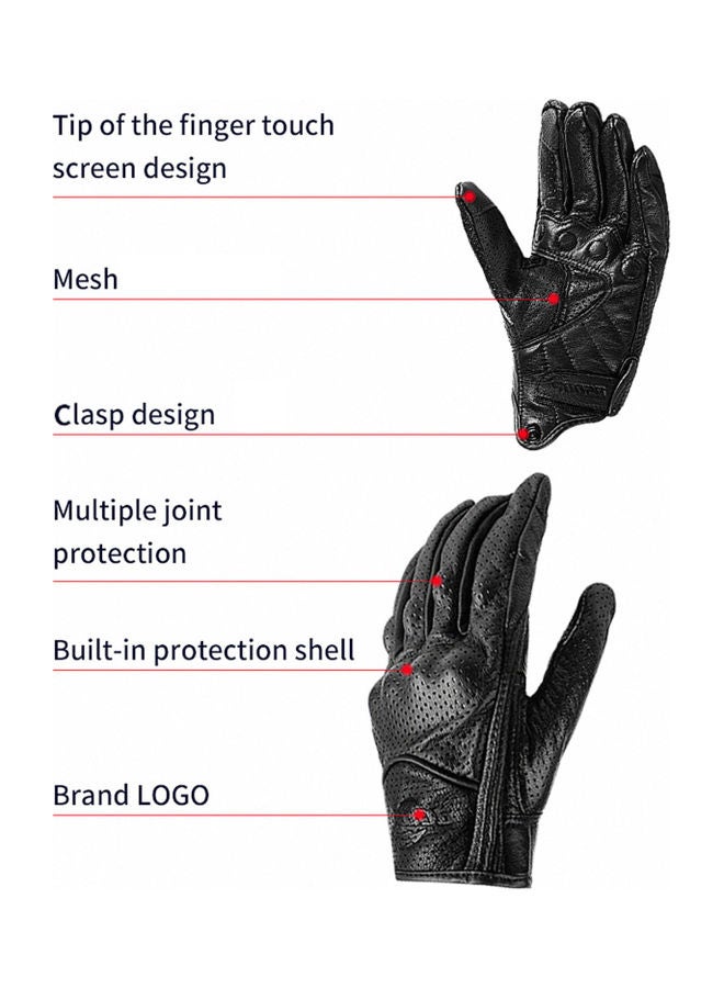 BSDDP - Protective Leather Full Finger Gloves - Image 1