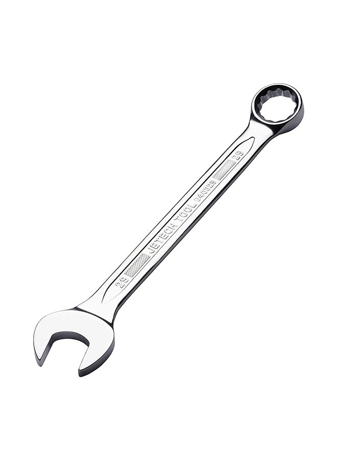 Jetech 29mm Combination Wrench - Industrial Grade, Chrome Vanadium Steel, Sand Blasted Finish, Precision-Machined 12-Point Opening, Off-Corners Design, 15-Degree Offset Silver - Image 1