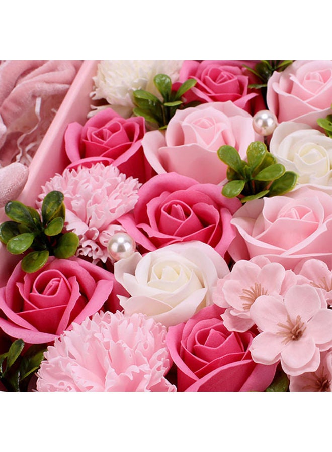 Generic - Soap Rose Flower In Gift Box Pink - Image 1