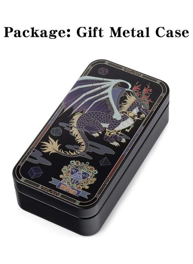 DNDND 7-Piece Ancient Design Dice  With Metal Box  - Image 2