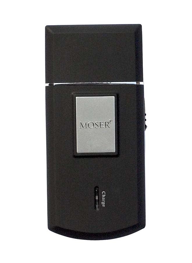 MOSER - Travel Rechargeable Shaver Black/Silver - Image 1