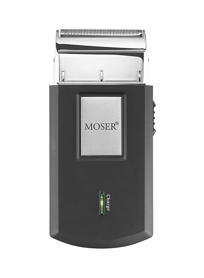 MOSER - Travel Rechargeable Shaver Black/Silver - Image 1