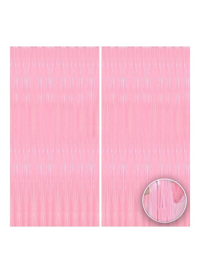 Party Time - 2-Piece Foil Fringe Curtain - Image 1