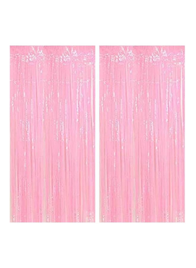 Party Time - 2-Piece Foil Fringe Curtain - Image 1