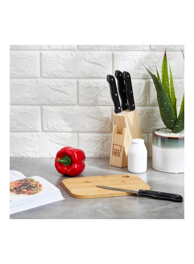 Home Box - Bamboo Chopping Board Brown 20 x 0.9cm - Image 1