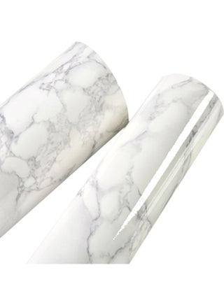 Marble Pattern Removable Self Adhesive Wall Sticker White - v1628151988/N49779468A_1