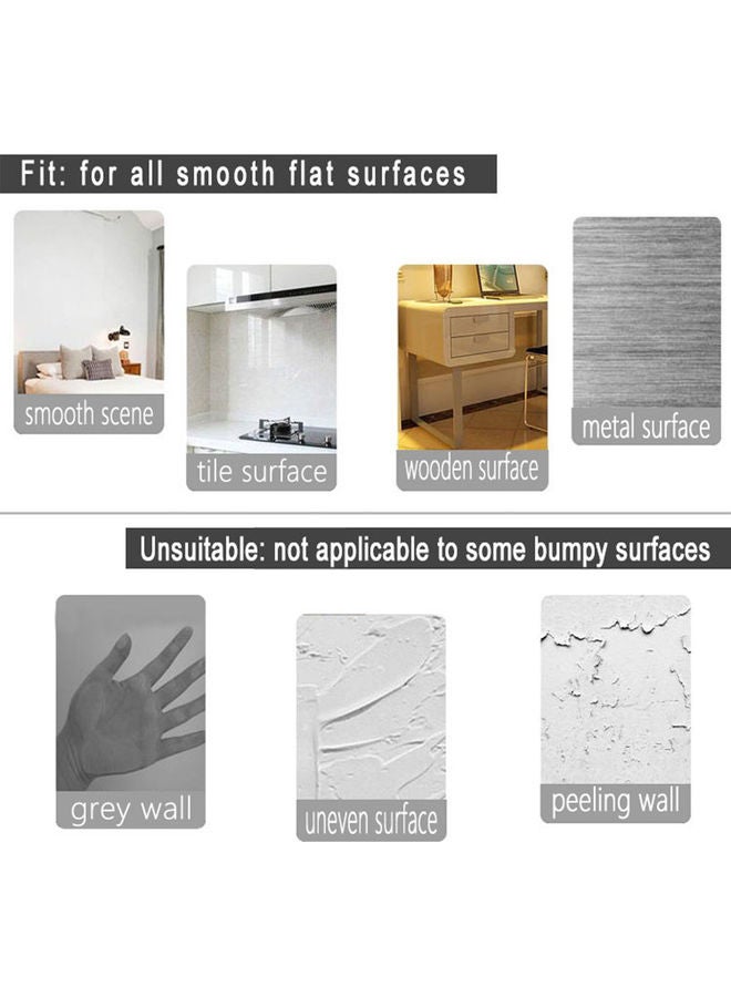 Marble Pattern Removable Self Adhesive Wall Sticker White