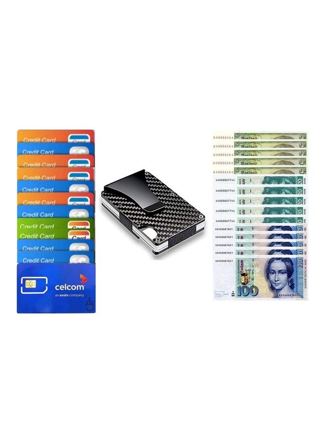 Dubkart - Carbon Fibber Metal Card Case Black - Image 1