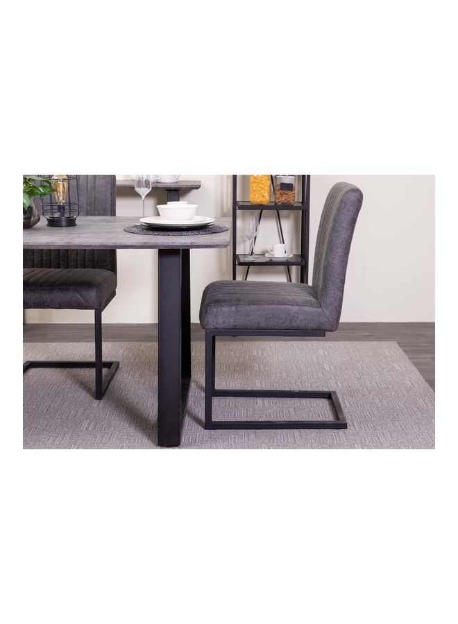 Pan Home - Angular Dining Chair Grey/Black - Image 1